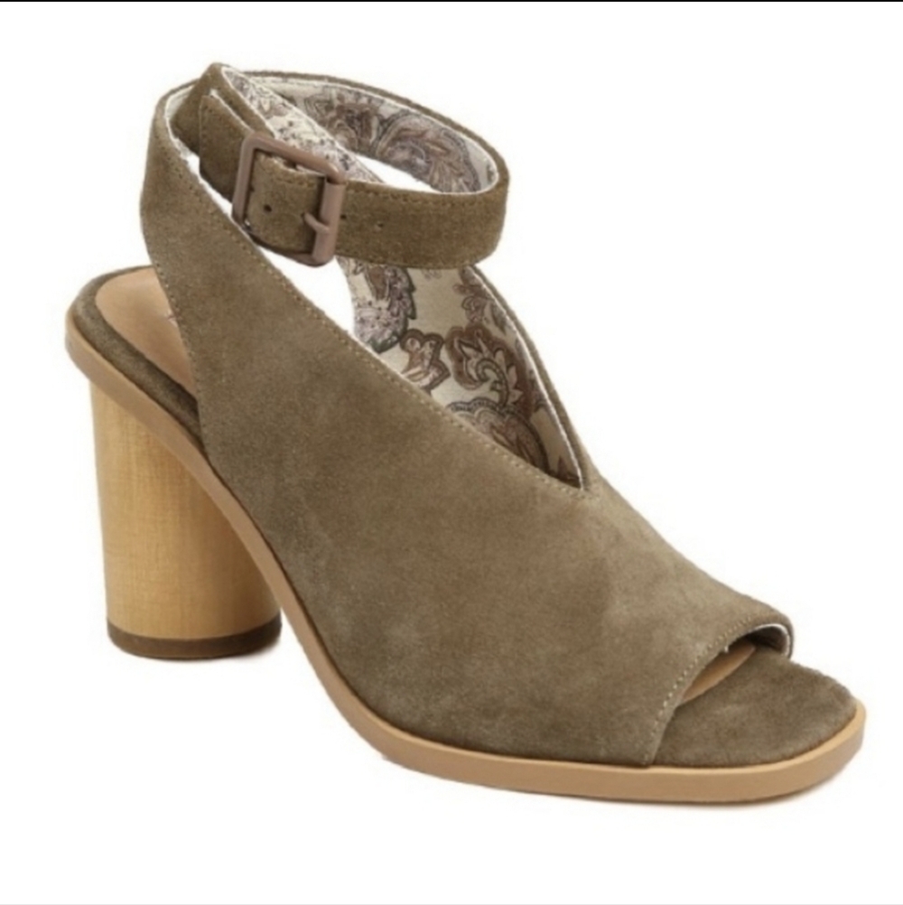 Band of Gypsies Khaki Tan Vista Suede Sandals Summer Shoes Boho Bohemian